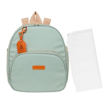 Imagem de Mochila Maternidade Pirulitando Trocador Cuidado Verde - Pirulitando B