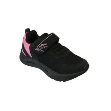 Imagem de Tênis Infantil Klin New Sport Kids Preto/Rosa 480073 Tamanho:30Cor:Pre