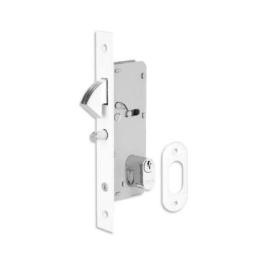Imagem de Fechadura Porta De Correr Haga Externa Nápole Branco Resinado Bico De Papagaio ? 27675b