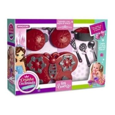 Imagem de Cozinha Infantil Completa Kit Brinquedo Fogão Criança Menina - Brinque