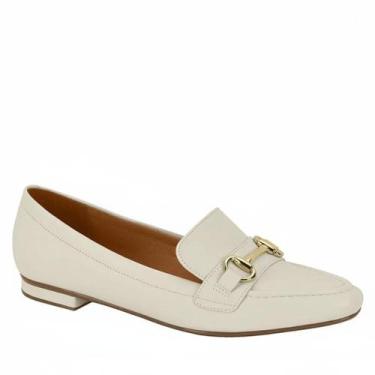 Imagem de Mocassim Vizzano Bico Fino Casual Feminino Conforto 1351.106, Branco o