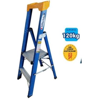 Imagem de Escada Plataforma Premium 0,60m Fibra /Alumínio Wbertolo