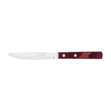 Imagem de Faca de Mesa com Lâmina em Aço Inox e Cabo em Madeira Tratada Polywood