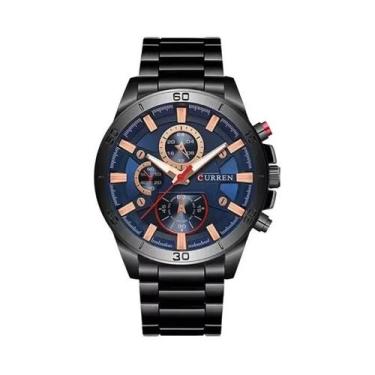Imagem de Relógio De Pulso Masculino De Luxo À Prova d'Água Com Pulseira De Aço 