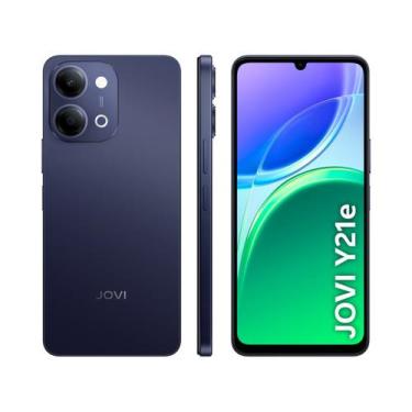 Imagem de Smartphone JOVI Y21e 128GB 4GB RAM Azul 6,74" Câm. 50MP Selfie 5MP, 12