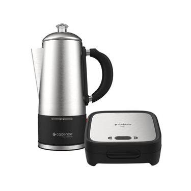 Imagem de Cafeteira Elétrica Italiana Cadence CAF120 Aço Inox 12 Xícaras Cinza 110V