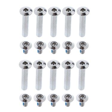 Imagem de D DOLITY - Conjunto de parafusos roda skate em linha prata resistente à corrosão - prata, 31 mm