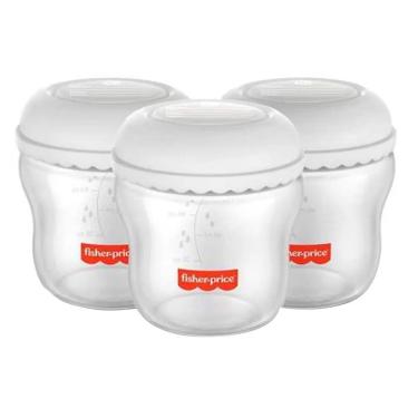 Imagem de Frasco para Armazenar Leite Fisher Price Mom`s Essentials 3 Unidades 150ml cada