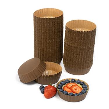 Imagem de JA Kitchens Copo de assar revestido de papel Ridged - Resistente para assar e servir (70)