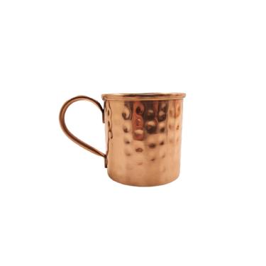 Imagem de Caneca Martelada Moscow Mule Drinks Cobre Alça Bronze 350ml