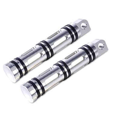 Imagem de Apoio de pé para descanso de pegadas da HANSWD para esportistas em passeios Softail Road KingHANSWD prata HANSWD087