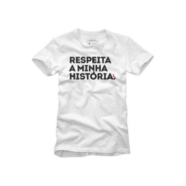 Imagem de Camiseta Respeita A Minha História Conforto Casual Reserva