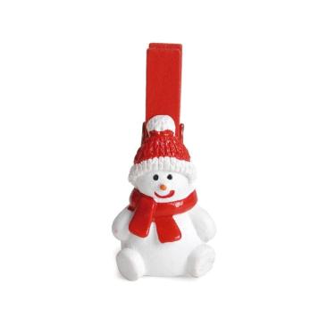 Imagem de Prendedor Boneco De Neve Jogo Com 6un 5x1cm 1416958