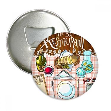 Imagem de O melhor restaurante Abridor de Garrafas Lemonada de Vinho Emblema Multifuncional