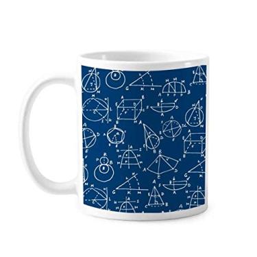 Imagem de Caneca angular geométrica ciência matemática cerâmica cerâmica café xícara de porcelana louça