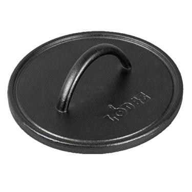 Imagem de Prensa de grelha plana redonda de ferro fundido de 20,32 cm (8")