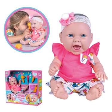 Boneca Coleção Ninos Bebê Reborn Com Dentes E Sons Cotiplas