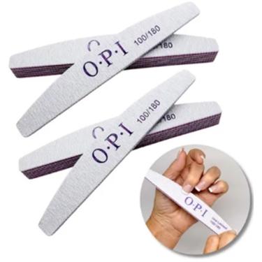 Imagem de Conjunto de 10 lixas manual de unha 100/180 postiças