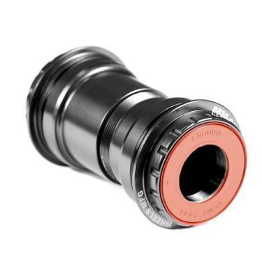 Imagem de Wheels Manufacturing BB30 para suporte inferior externo com rolamentos ABEC 3, preto, eixo Shimano 24 mm