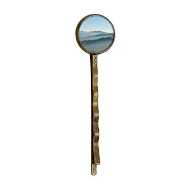 Imagem de Sunshine Mountains Sky Fog Nature Retro Metal Hair Bobby Pin Headwear