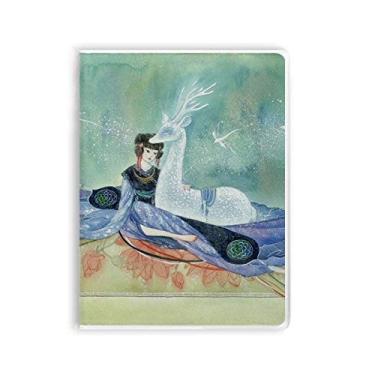 Imagem de White Deer — Caderno de ilustração chinesa antiguidade com capa de goma