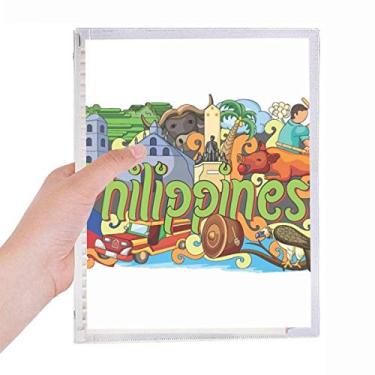 Imagem de Caderno de grafite Filipino Camiguen com folhas soltas e diário recarregável, papelaria