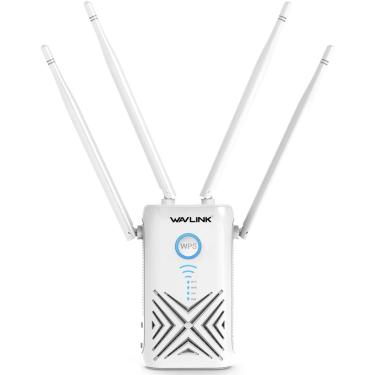Imagem de 1200Mbps Dual Band Wi-Fi Wireless Extender,WAVLINK Gigabit Signal Booster/2.4+5Ghz Wi-Fi Amplifier Range Repeater//Wireless Router/Access Point AP 3 in 1, No WiFi Dead Zones for Working from Home