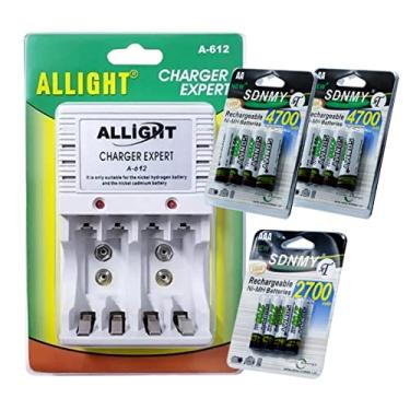 Imagem de Carregador de Pilhas + 8 Pilhas AAA 2700mah + 4 Pilhas AA 4700mah