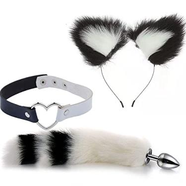 Imagem de Plug Anale Raposa SM Fox Tail Butt Tail Plug Metal Backyard Plug Brinquedos Adultos Brinquedos Sexuais, rabo de raposa, orelhas de raposa Ug13 estimulador masculino massageador de prostata masculino c