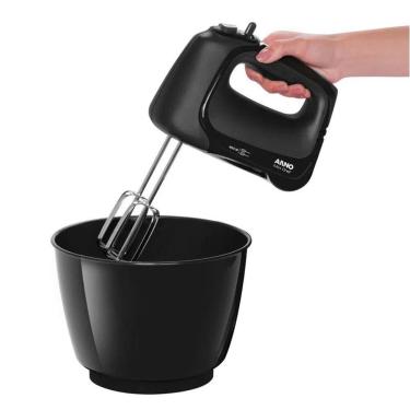 Imagem de Batedeira Elétrica Arno Mini Chef Portátil 4 Litros HM01 400W Preta