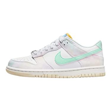 Imagem de Nike Tênis infantil Dunk Low, Branco/espuma menta-branco-fantasma, 19