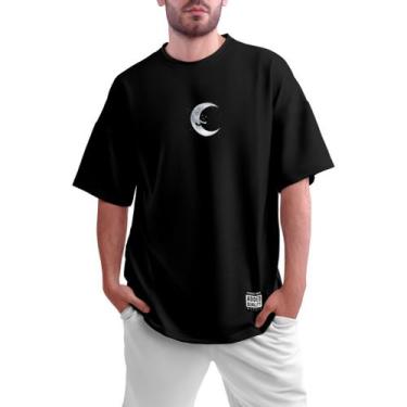 Imagem de Camiseta Oversized Unissex Estampada Estilo Infinito De Algodão - Mars