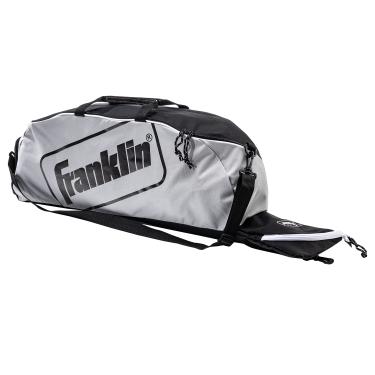 Imagem de Franklin Sports Bolsa de taco de beisebol juvenil - Teeball infantil, softbol, bolsa de equipamento de beisebol - comporta (3) morcegos, capacete, chuteiras + mais - inclui gancho de cerca - cinza