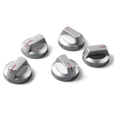 Imagem de 5 peças atualizadas DG94-03500A/Z Botão de fogão de substituição para peças de fogão Samsung DG94-03500U Botões de queimador para peças de fogão a gás Samsung NX60T8111SS NX60T8711SG/AA Botões de