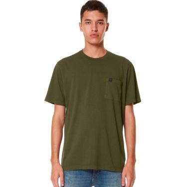 Imagem de Camiseta John John Masculina Pocket Basic Bleen Verde Militar-Masculino