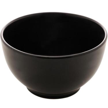 Imagem de Bowl Lyor Preto Cerâmica 680ml Cronus Cumbuca Tigela Saladas Caldos Sobremesas