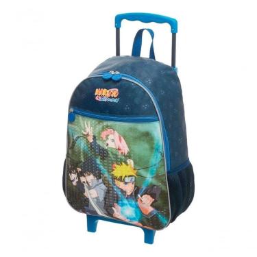 Imagem de Mochila Rodinha Infantil Escolar Menino Naruto Time 7 Pacifc
