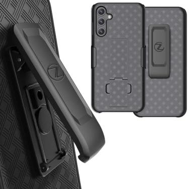 Imagem de ZASE Capa para celular Samsung Galaxy A15 5G coldre clipe de cinto capa protetora resistente super fina armadura defensor clipe forte suporte compatível com Galaxy A15 6,5 polegadas (capa combo coldre