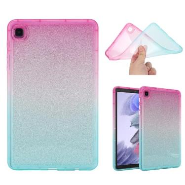 Imagem de UUcovers Capa para Samsung Galaxy Tab A8 10,5 polegadas modelo 2022 (SM-X200/X205/X207) fina, leve, brilhante, brilhante, transparente, flexível, fina [proteção de canto], capa traseira de TPU à prova