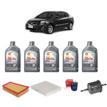 Imagem de Kit Revisao Troca De Oleo Sentra 2.0 16v 2009 A 2013  - SHELL