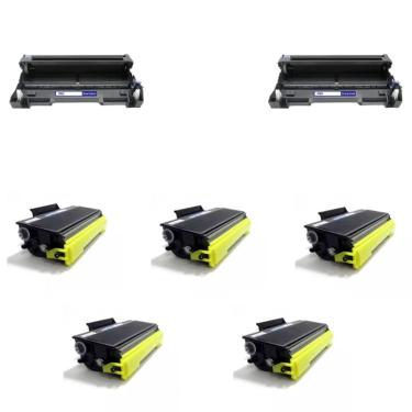Imagem de Kit 2 Cartucho Cilindro Dr620 + 5 Toner Tn650 Dcp8080 8085