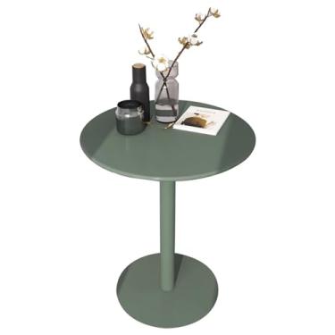 Imagem de Mesa de bar alta mesa de bar redonda moderna mesa de coquetel pequena cozinha sala de jantar, mesa de jantar com pedestal, mesa de lazer, mesa de sala de estar - com kit de instalação
