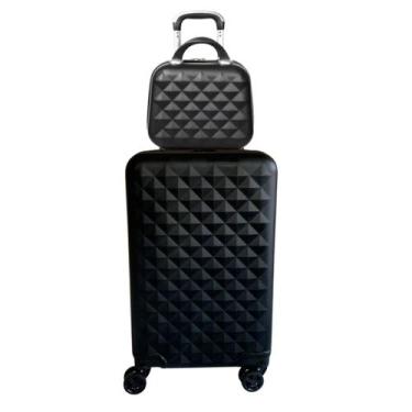 Imagem de Mala de bordo com frasqueira diamond abs padrão anac - Ultra Leve, Pre