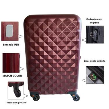 Imagem de Mala de bordo padrão anac para viagem 10kgs diamond - Ultra Leve, Vinh