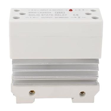 Imagem de Módulo de relé de Estado Sólido ZAWELIYO 25A AC Baixo Ruído Alta Sensibilidade DC para AC Monofásico Com Dissipador de Calor para Montagem Em Trilho DIN Padrão 35MM e Fecho de