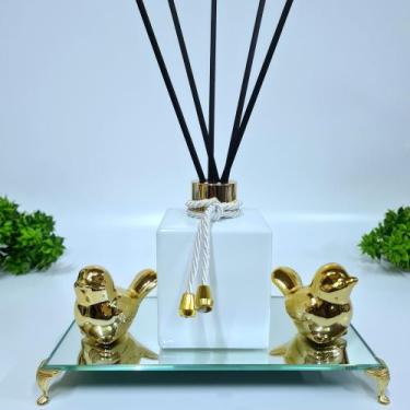 Imagem de Kit Sala, Difusor Aromatizador De Ambiente, Bandeja Pezinho - R&A, Cub