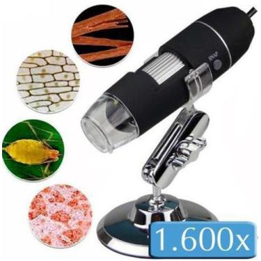 Imagem de Digital Microscópio Usb Zoom 1600x Camera 2.0mp Profissional
