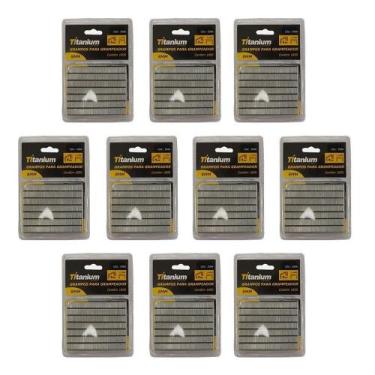 Imagem de Grampo Para Grampeador Tapeceiro 8,0mm 10 Pçs 5068 Titanium - CDS, UNI