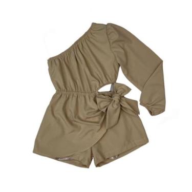 Imagem de Macacão Vestido Infantil Lançamento Look Blogueirinha Luxo - Ak Fashio