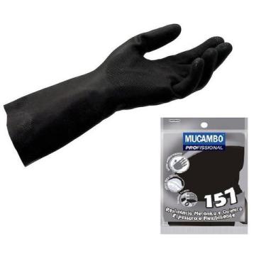 Imagem de Luva Latex tamanho G Preta - MUCAMBO
